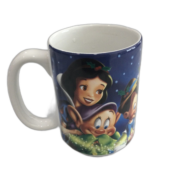 Vintage 2004 Disney Store Excusive Snow White, Pinocchio, Mickey Mouse Mug - Picture 3 of 9